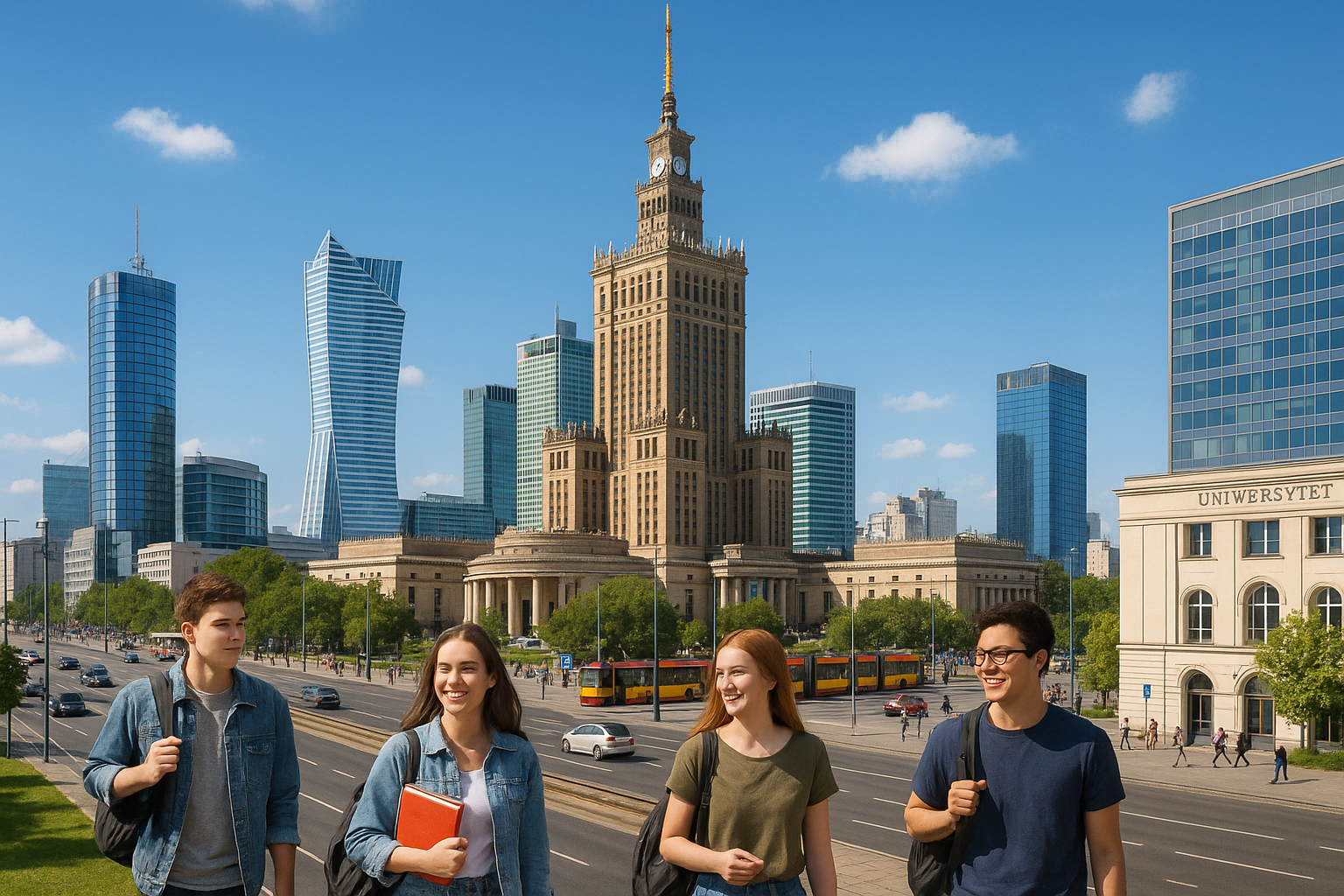 Warsaw - student city in Poland