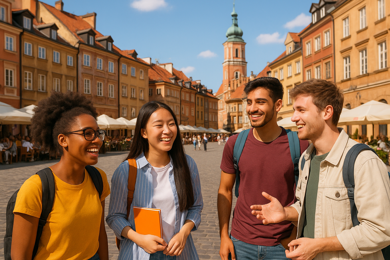 Vibrant cultural scene in a Polish city with students