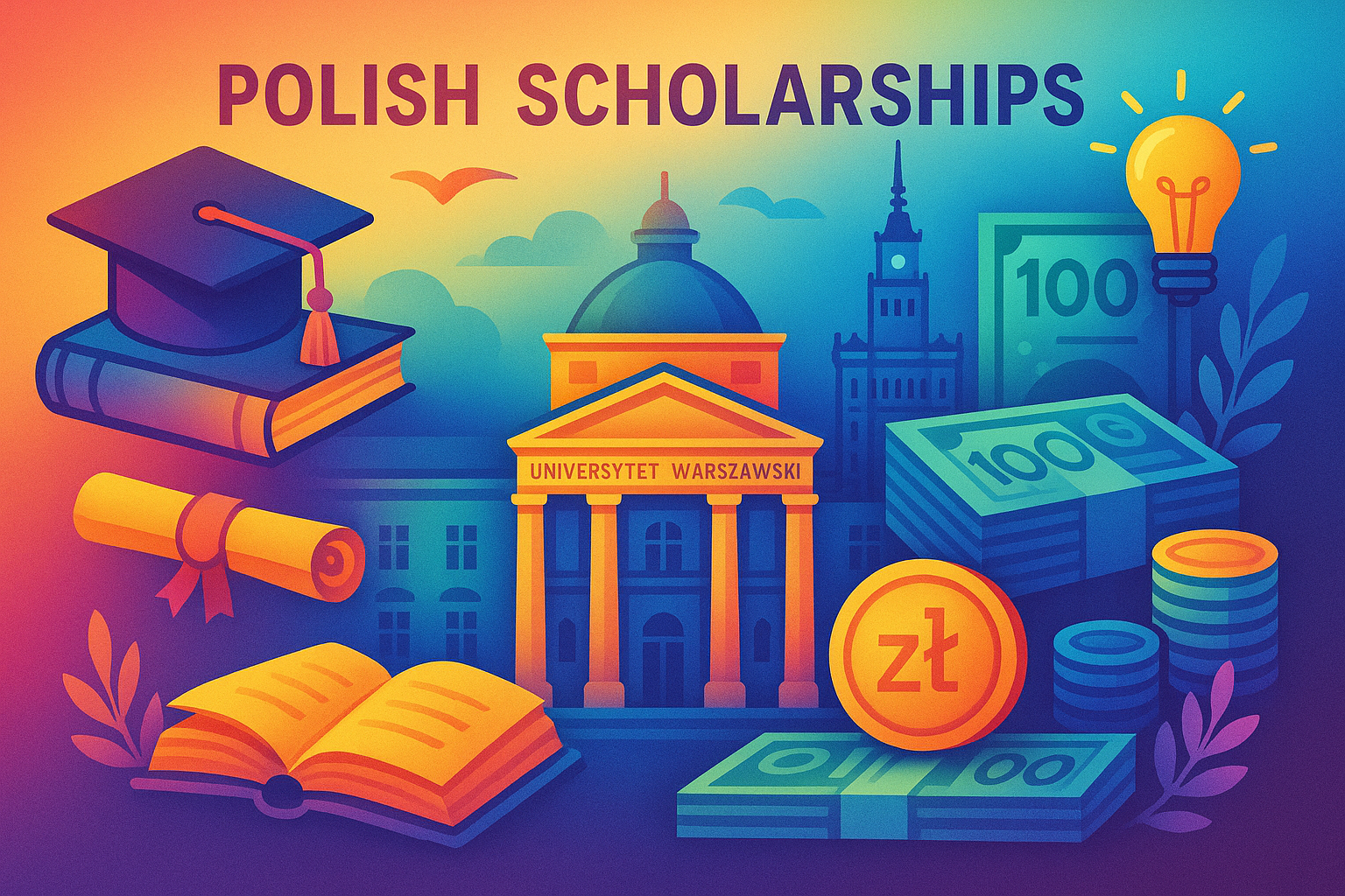 Students with scholarships in Poland
