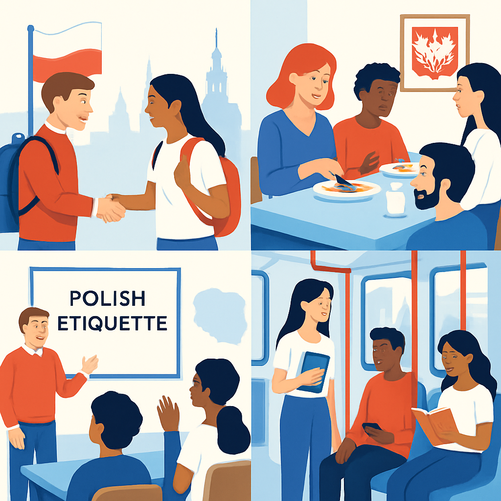 Visual guide to Polish cultural norms and social etiquette for international students