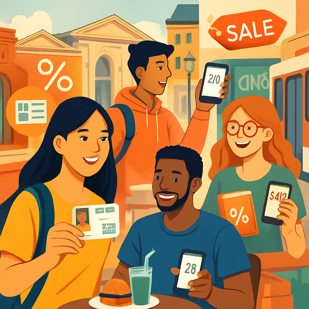 International students enjoying various discounts with their student IDs in Poland